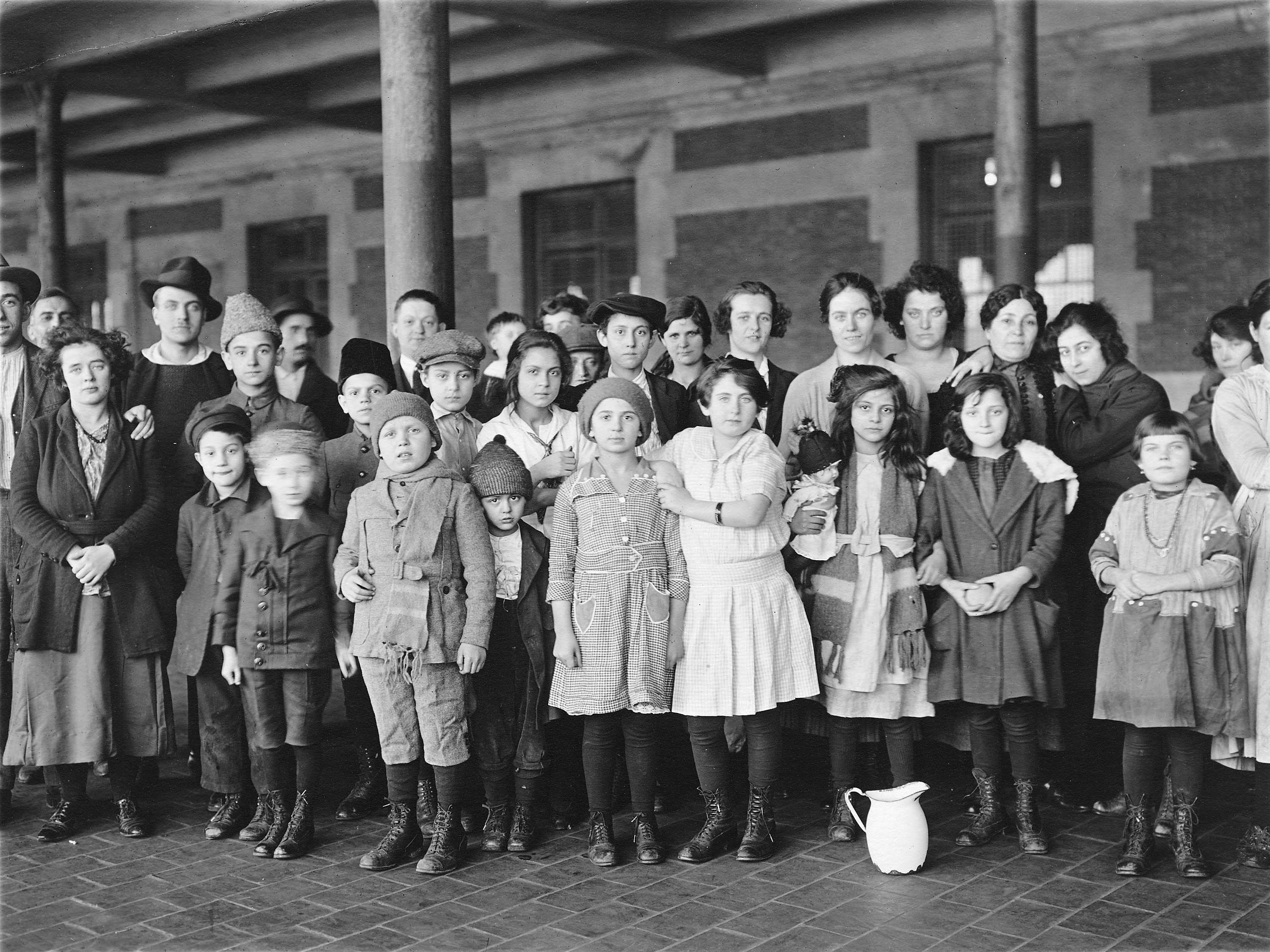 Immigrants at Ellis Island in 1908 · Three Decades of NYC