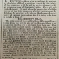 Brandreth’s Pill&#039;s Ad, Harper&#039;s Weekly, 1858