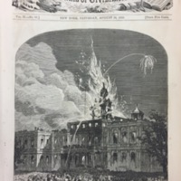 The Burning of The City Hall, New York, August 18, 1858